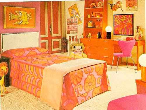 детская комната в оранжевом цвете 2
