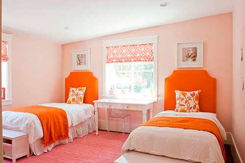 оранжевая детская комната 2