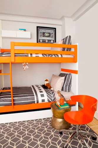 детская комната в оранжевом цвете 7