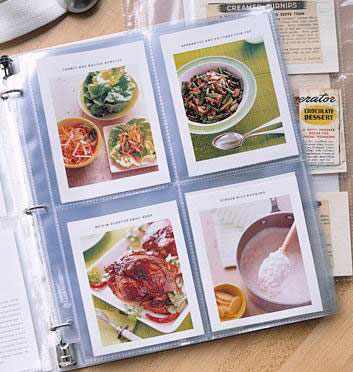 кулинарная книга в альбоме для фотографий