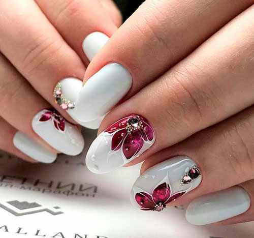 фото дизайна ногтей в белом цвете 2