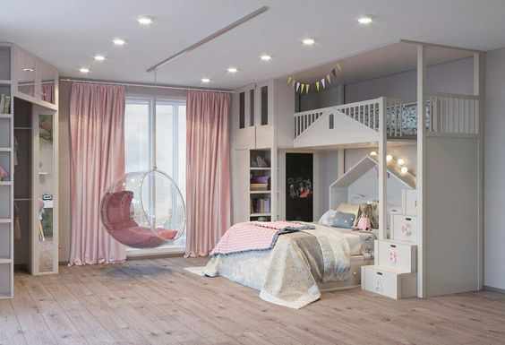 комната девушки в современном стиле