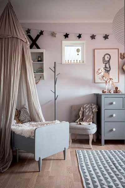 Детская комната в скандинавском стиле для двоих