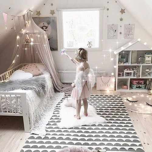  Детская комната в скандинавском стиле для девочки 6