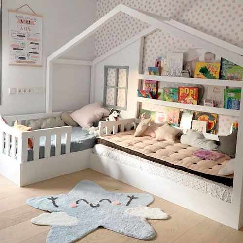  Детская комната в скандинавском стиле для девочки 7