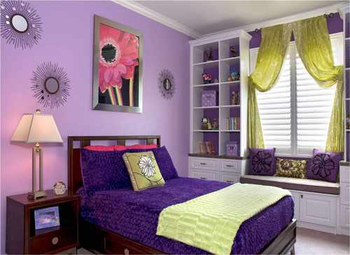 детская комната в фиолетовом цвете