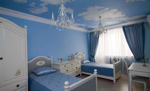 детская комната в голубом цвете 2