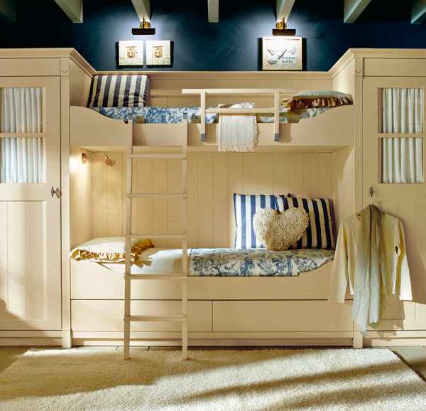 Дизайн детской комнаты для 2 мальчиков: шкафы