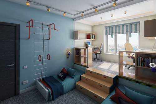 Планировка детской комнаты для двоих детей: лучшие идеи 10