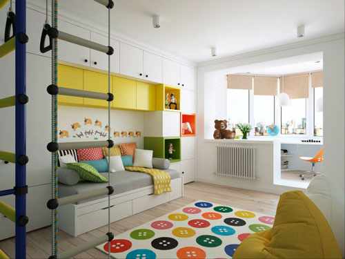 дизайн и организация пространства в детской комнате