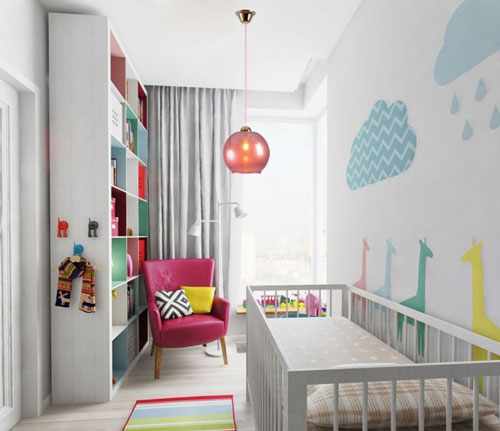 Дизайн интерьера детской комнаты для малыша 
