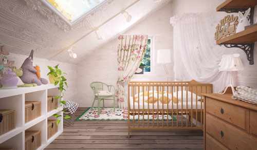 Дизайн комнаты для малыша в русском стиле 3