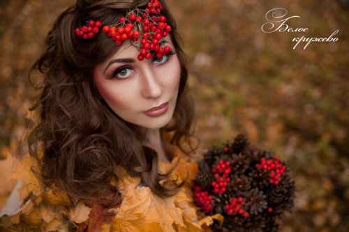 макияж на фотосессию на природе осенью 6
