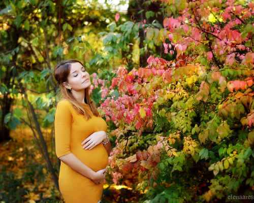 Золотая осени: фотосессия для беременных 6