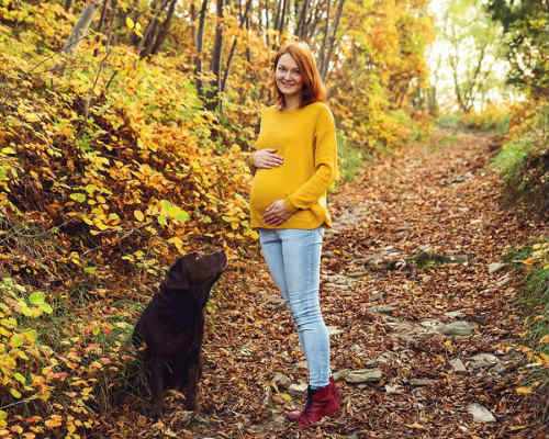 Золотая осени: фотосессия для беременных 9