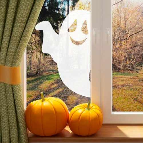 Хэллоуин украсить окна своими руками 2