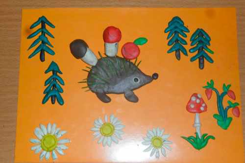 Поделки из пластилина на тему осень для детей 3-4 лет