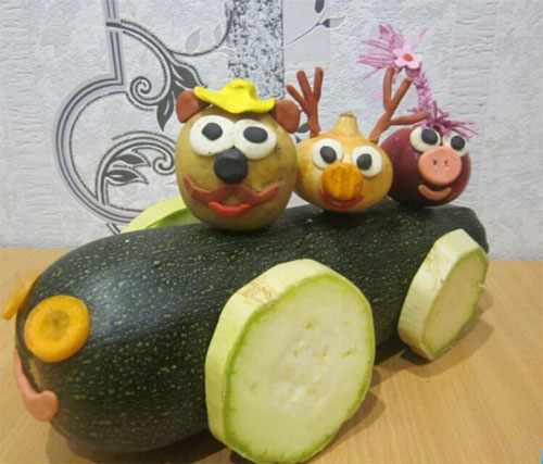 фруктово-овощные поделки в детский сад своими руками 3
