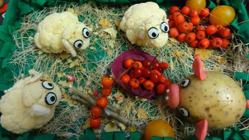 поделки из овощей и фруктов в детский сад своими руками на тему осенняя фантазия