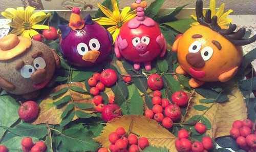 фруктово-овощные поделки в детский сад своими руками 4