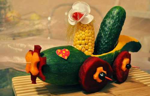 поделки из овощей и фруктов в детский сад