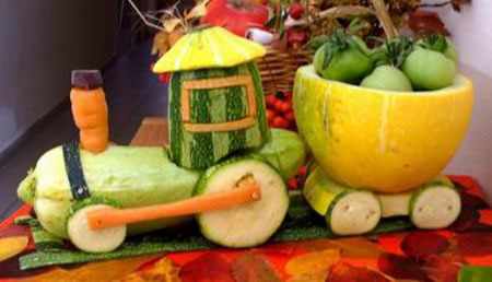 поделки из фруктов и овощей в детский сад своими руками