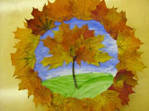 детские поделки из листьев на тему осень в школу 8