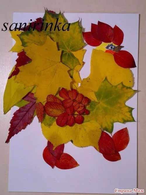 детские поделки из листьев на тему осень в школу 4