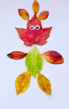 детские поделки из листьев на тему осень в сад 6