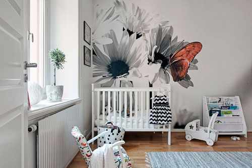 скандинавский стиль в интерьере детской комнаты 10