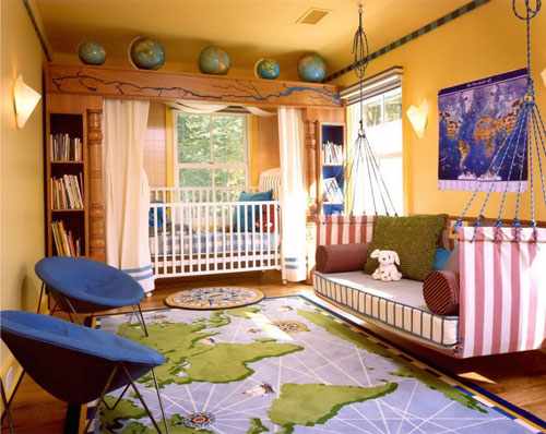 современный дизайн детской комнаты для малыша 8