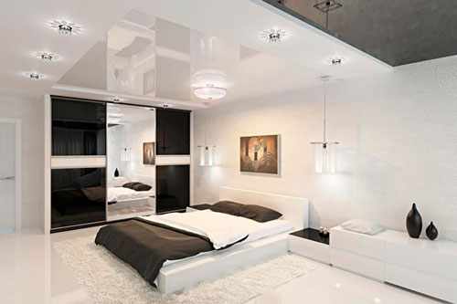 спальни в стиле модерн в светлых тонах 10