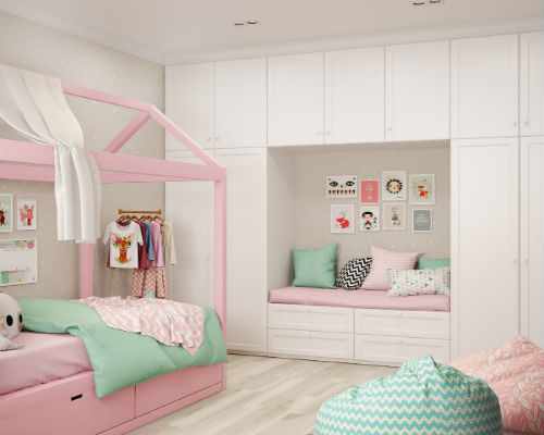 Дизайн детской комнаты для девочки 4