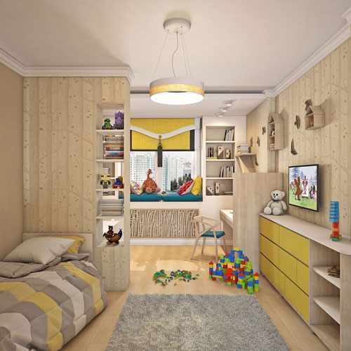 зонирование детской комнаты +для детей разного возраста