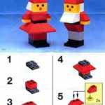Схема сборки гномов из конструктора «Лего»