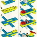 Схема сборки самолёта из конструктора «Лего»