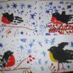 Снегирёк и синичка — наши любимые птички: рисование ладошкой