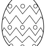 Шаблон пасхального яйца с кружочками