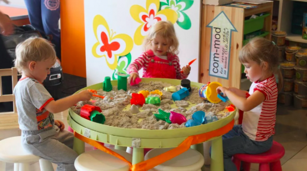 Кинетический песок в детском саду