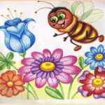 Цветочки и пчёлка задание по математике