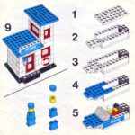 Схема сборки полицейского автомобиля из конструктора «Лего»