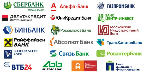 Логотипы банков России