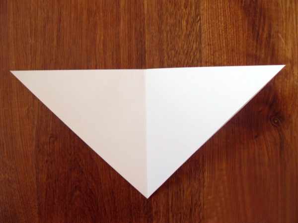 Треугольник с линией сгиба