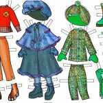 Зимняя одежда для бумажной куклы