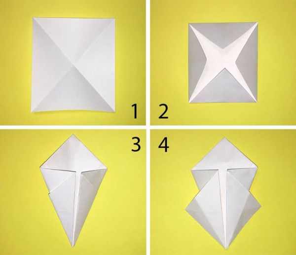 Красивые объемные снежинки в технике оригами 1