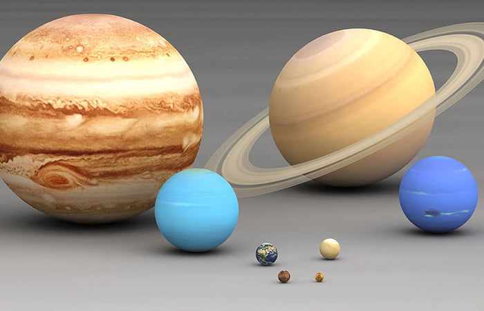 Соотношение размеров планет
