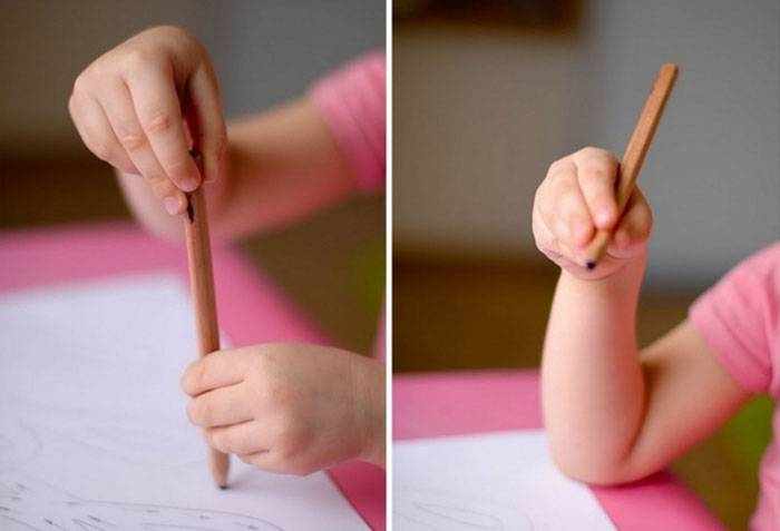 Упражнение для формирования правильного захвата карандаша
