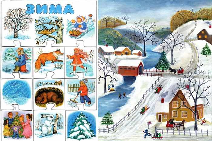 Картинки на тему зимы для детей