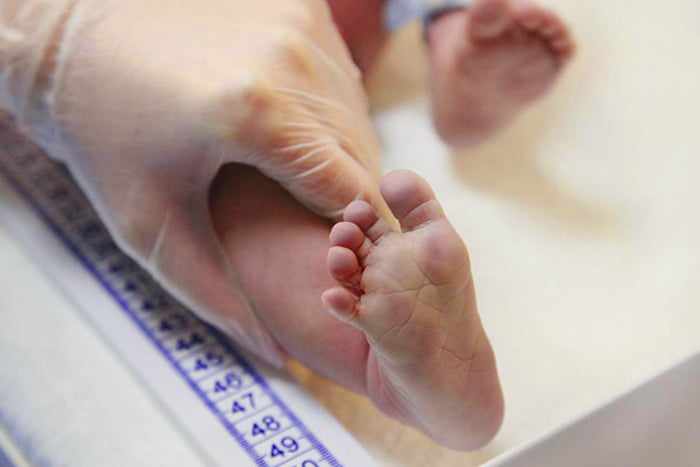 Измерение роста младенца